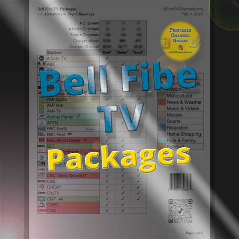 bell fibe tv channels